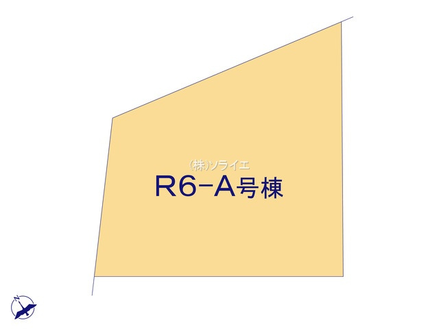 川越志多町R６-A　パステルガーデン　新築戸建の区画図