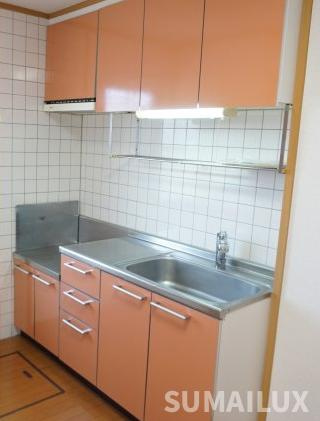 熊本市北区楡木３丁目のアパートのキッチン