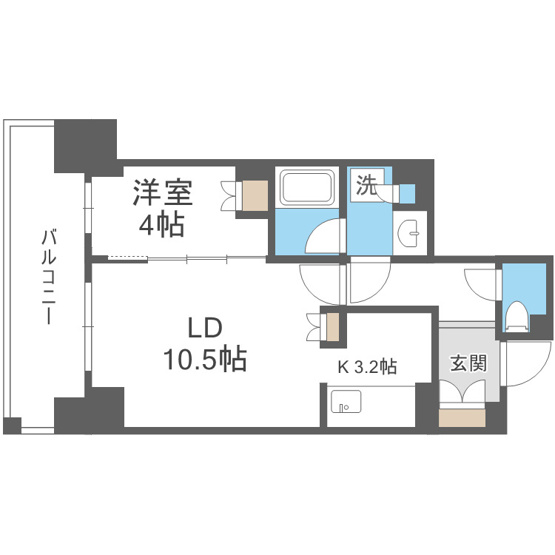 【間取り】 | ローレルタワー堺筋本町