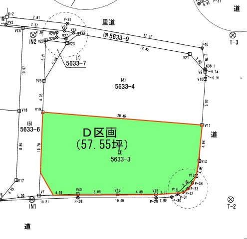 【土地図】 | 吉野なかべっぷ4区画