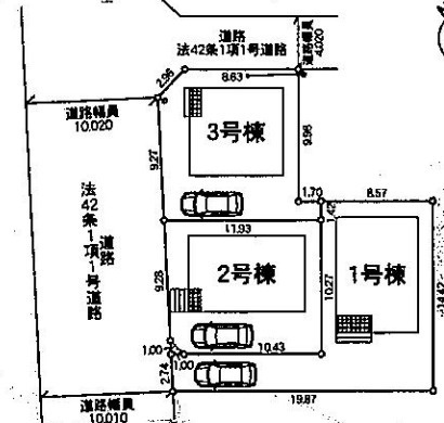【区画図】 | 久喜市吉羽第８　クレイドルガーデン　新築戸建　全３棟　3号棟