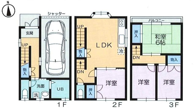 【間取り】 | 城東区中浜2丁目中古戸建