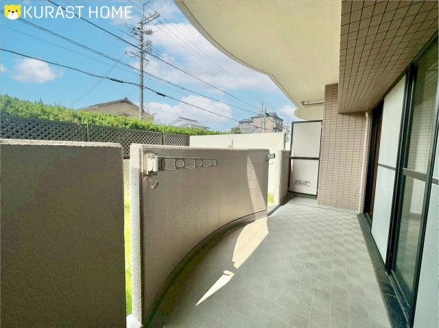 ライオンズマンション上桂　1階のバルコニー