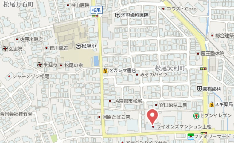 ライオンズマンション上桂　1階の地図