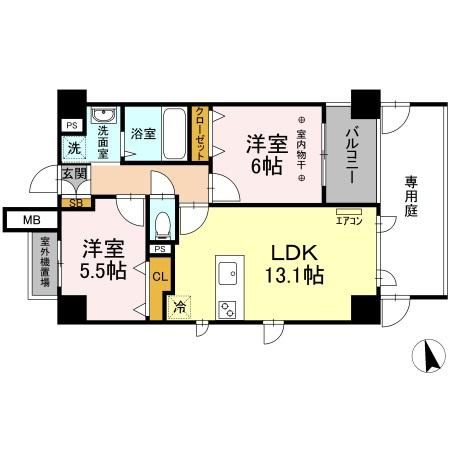 サンピタリア東船橋の間取り