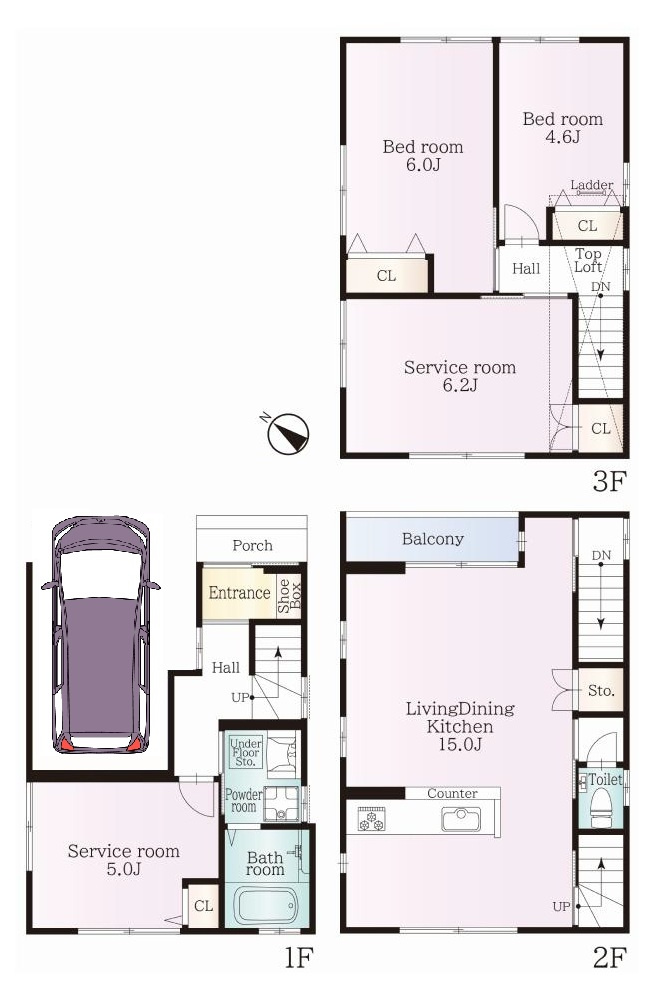 中古戸建　神戸市兵庫区荒田町4丁目1の間取り|ご内覧はお気軽にリクラス不動産販売までお問合せください