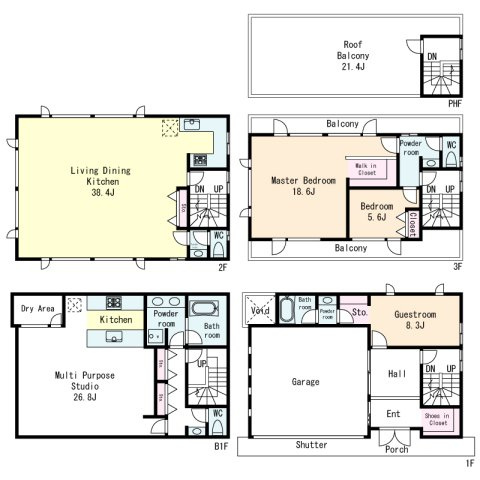 南青山1丁目・売地の参考プラン