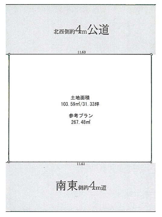 南青山1丁目・売地の区画図