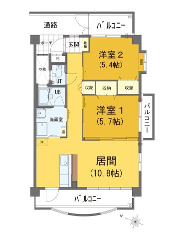 シャトルしょうりゅうの間取り