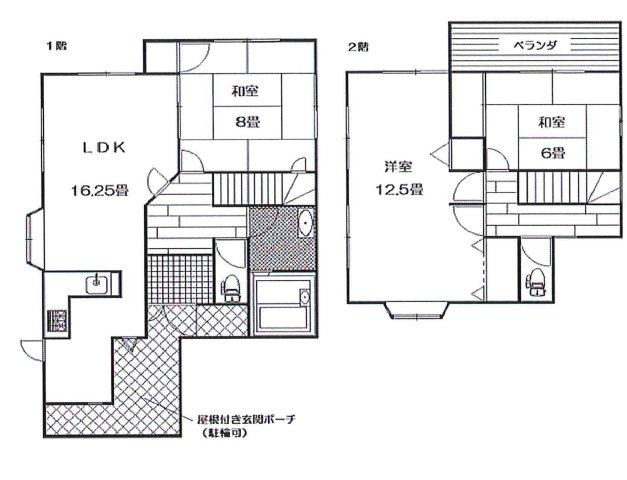 前橋市上小出町1丁目　中古住宅の間取り