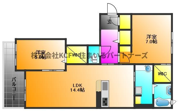 MAST東櫛原Cの間取り