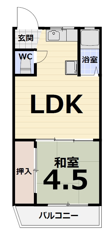 もず山洋ハイツの間取り