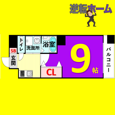 M・Mレジデンス(旧:MiCLA　MAKANA)　名古屋市賃貸　仲介手数料無料の間取り