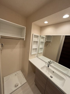 【洗面所】 | D-room椿森１丁目C | ※同物件・反転タイプの写真です。