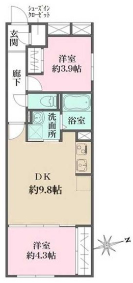 【間取り】 | グローリオシェルト杉並方南町