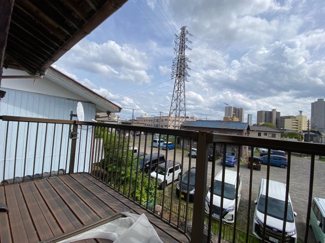 【5LDK】　土浦市東崎町　中古戸建のバルコニー