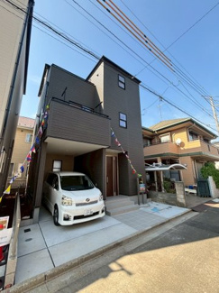 【前面道路含む現地写真】 | 川越市旭町3丁目　新築分譲　「川越駅」バス6分　敷地22坪　【大塚小学区】