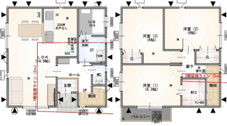 【間取り】 | アフィニティ舎人
