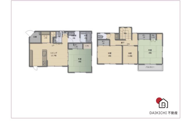 【間取り】 | 久喜市砂原１丁目　中古戸建