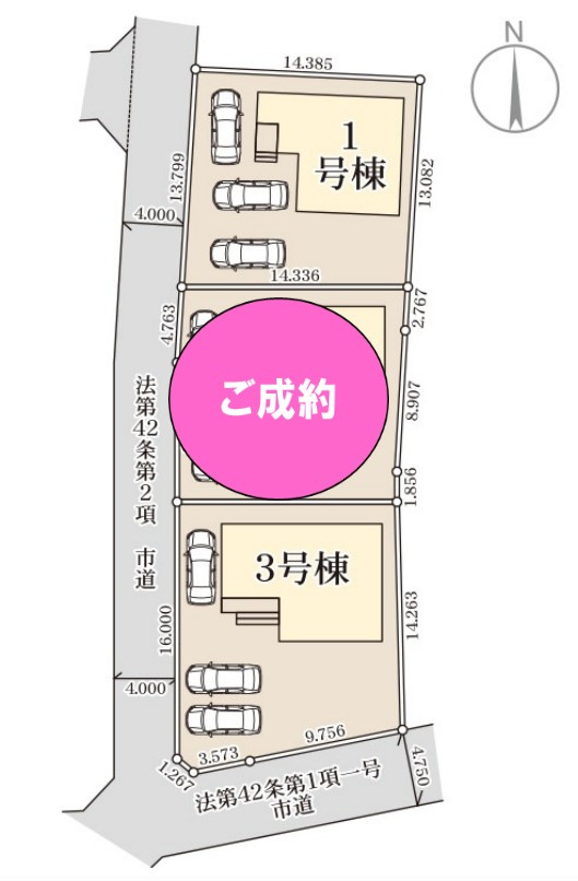 【新築戸建】藤岡本郷第6 の区画図|■区画図