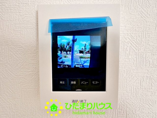 久喜市吉羽第8　新築一戸建て　03　クレイドルガーデンのセキュリティ|来客時にも安心なモニター付きインターフォンです。
