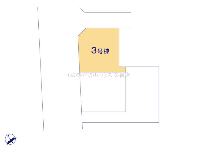 久喜市吉羽第8　新築一戸建て　03　クレイドルガーデンの区画図|全3棟