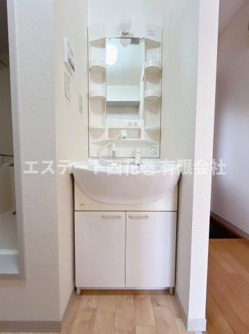 サンテ・ミリオンAの洗面所|シャワー付き洗面化粧台