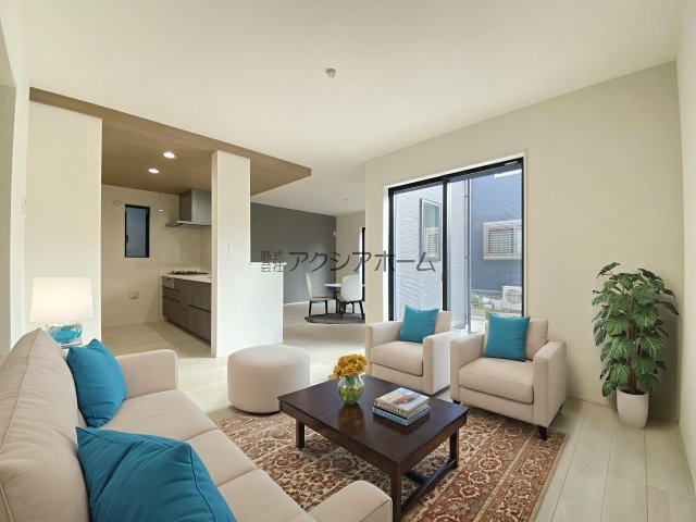 入間市扇台2丁目・全1棟　新築一戸建　～WIC付き～の内装|（家具はCG画像での表示になります）