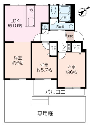 ～リ ノ ベ ー シ ョ ン 物件～富士見丘ハイツB棟の画像