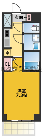 【間取り】 | S-RESIDENCE志賀本通North | 間取りです。
