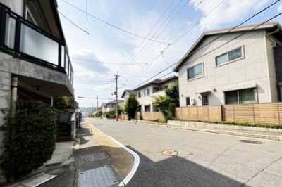【前面道路含む現地写真】 | 宇治市木幡平尾　土地　注文住宅　建築条件なし