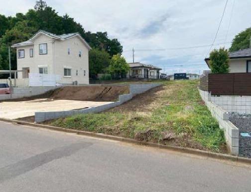 敷地面積１０４坪　売地　川越市小堤の前面道路含む現地写真|南側約4.5ｍ公道、4.93ｍ接道