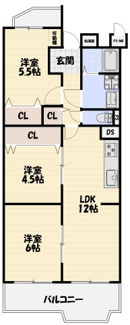 【間取り】 | ハイツ西宇治　7号棟