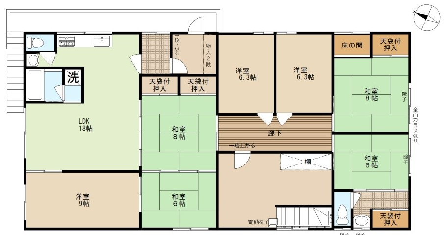 久喜青葉住居付店舗倉庫の間取り|2F　住居