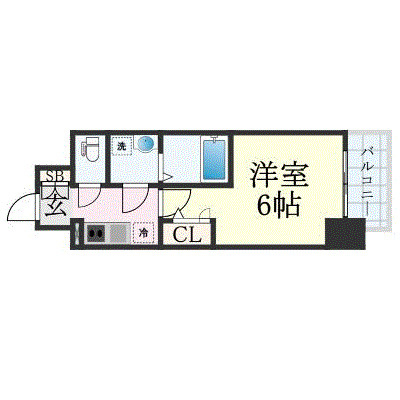 【間取り】 | エスリード弁天町ルシェンテ