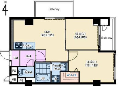 老松コープの間取り