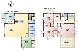 【間取り】 | グランファミーロ清見台　新築戸建　木更津駅 | 【災害に強い家】制震ダンパー、太陽光パネル、V2H、ハイブリッド給湯器搭載！
地震に強く、停電しても車から電気を供給可！海抜も高いので津波も安心！
詳しくはスタッフまでお問い合わせ下さい。