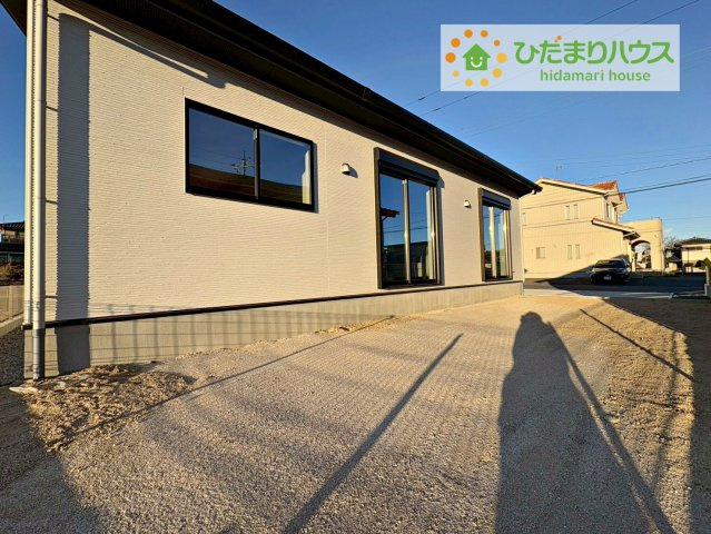 ひたちなか市中根12期　新築戸建の庭|南側に面したバルコニー☆彡お洗濯物がよく乾きます♪