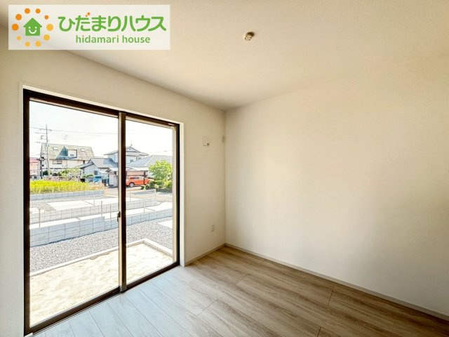 ひたちなか市稲田4期　新築戸建　1号棟の洋室|白を基調とした開放感あふれるルームデザイン(^^)