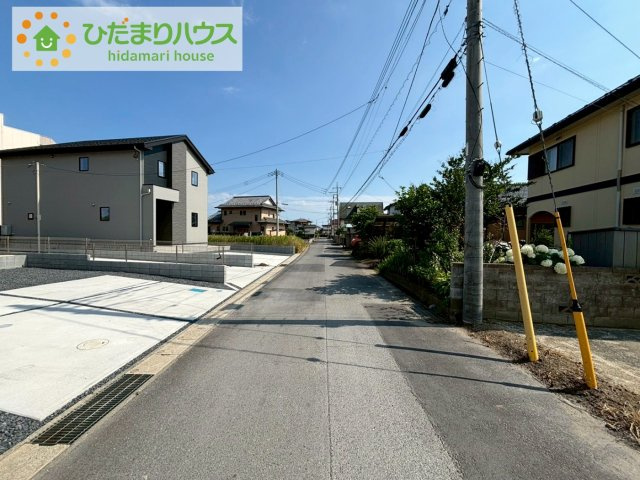 ひたちなか市稲田4期　新築戸建　1号棟の区画図|ご家族でお車に乗る方に！駐車場2台分あります