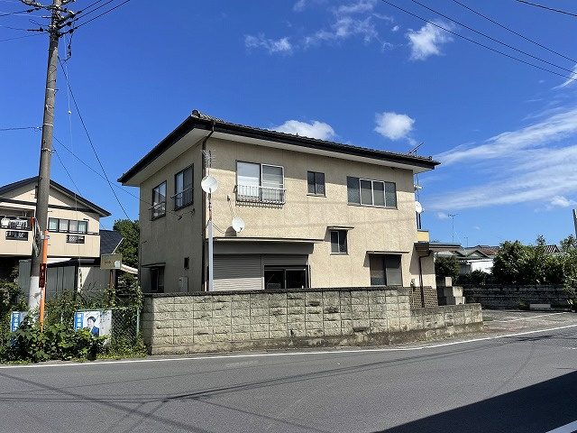 勿来町窪田町通　飲食店舗付き住宅　メイン道路沿い　５ＤＫ＋店舗★　の外観|おしゃれな外観です