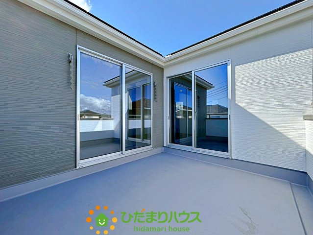 久喜栗橋東　新築一戸建て　02　リーブルガーデンのバルコニー|広々バルコニーです！