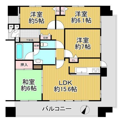 【間取り】 | ディークラディア中百舌鳥（金岡南小学校）