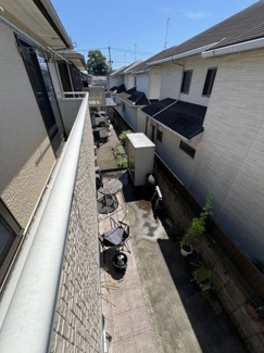 【展望】 | ◇庭付◇並列２台◇カーポート◇鹿沼市三幸町 売戸建 | バルコニーは周りに高い建物がないため明るく、洗濯物は1階の庭スペースでも十分乾せます♪