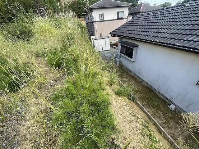 大久町大久字板木沢　自然豊か　海竜の里公園近く　高台　★　売地の周辺|敷地南側は高低差有