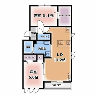 【間取り】 | メルヴェーユイイダ芝原