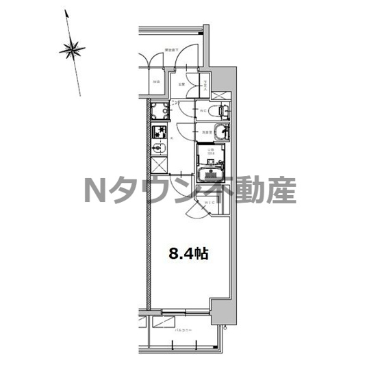 【間取り】 | S-RESIDENCE今池beleta | 間取りです。