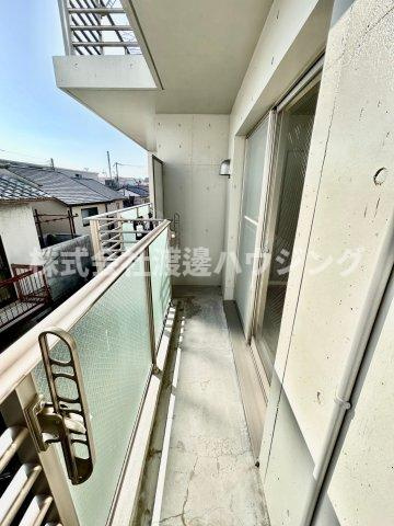 クオリア吹田のバルコニー