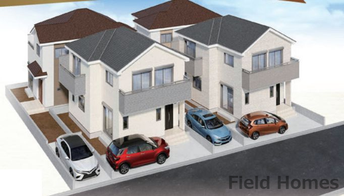 平塚市龍城ケ丘新築戸建て　C号棟の外観パース|外観イメージ「平塚市龍城ケ丘新築戸建て」