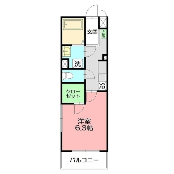 【間取り】 | カレッジヒルズＤ